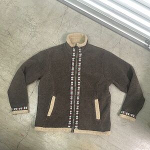 Alf Glacier By Kuhl Fleece Jacket Brown Size Large